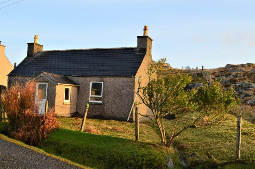 The detached house in Lewis features one bedroomed and makes up an island property for sale for under £80K.