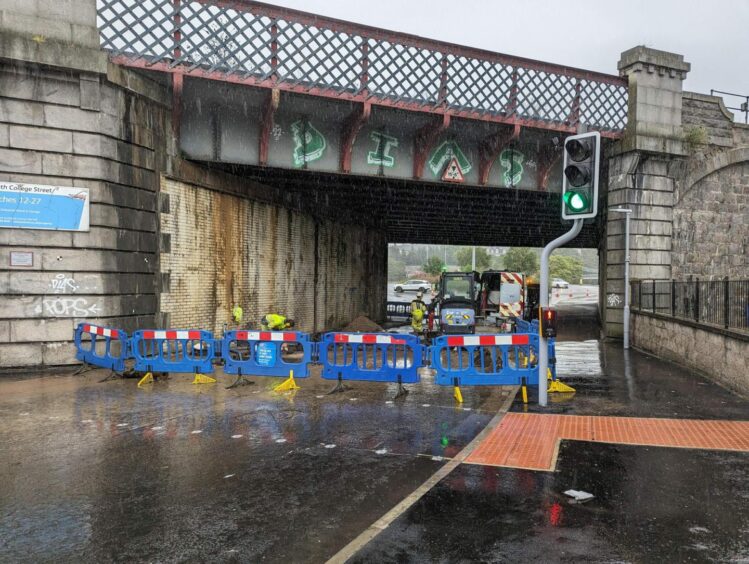 Weather warning and flooding in Aberdeen and north-east.
