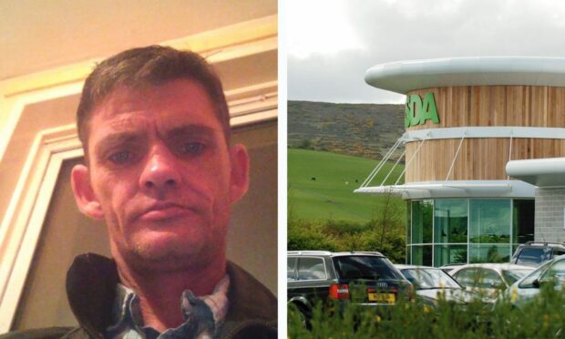 Ian Thomas was abusive towards a member of staff at Asda in Huntly. Image: Facebook