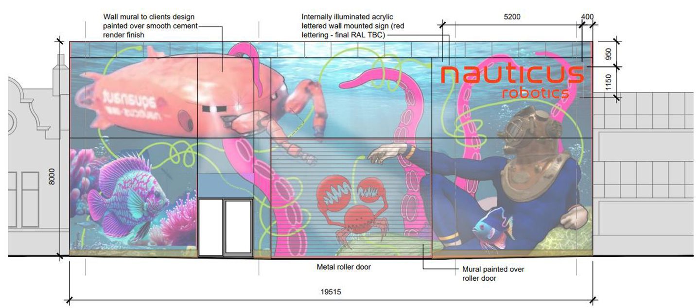 The Nauticus Robotics mural