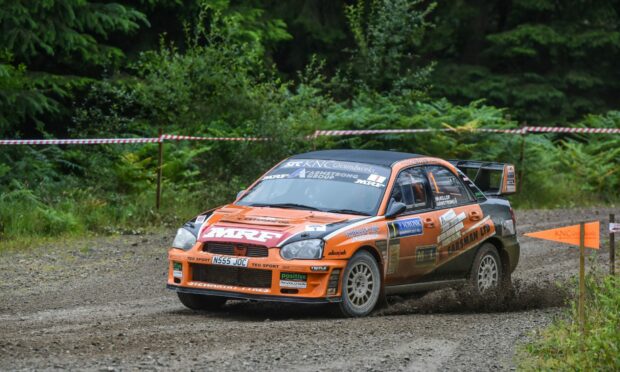 One of the cars in Saturday's Voyonic Grampian Forest Rally.
Image: Darrell Benns/DC Thomson