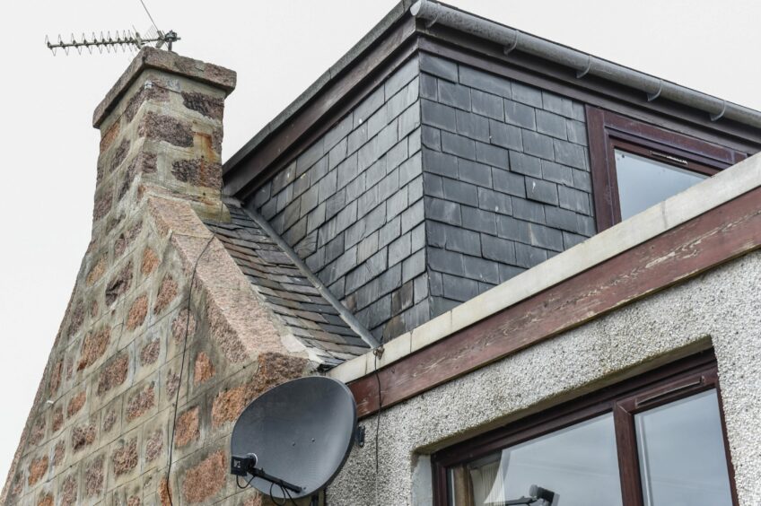 Pensioner's roof was repaired by a Peterhead company. 