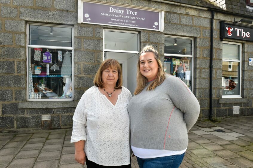 Pat and Gemma, the new owners of the Baby Tree Baby Boutique in Alford.