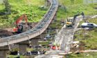 repairs being done on the Cairngorm funicular railway