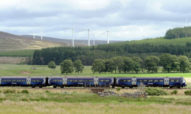 Rail services on the Highland Main Line were delayed by up to 60 minutes due to the fault.. Image: PA