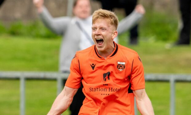 Ross Gunn, pictured during his time with Rothes is looking forward to playing for Wick Academy