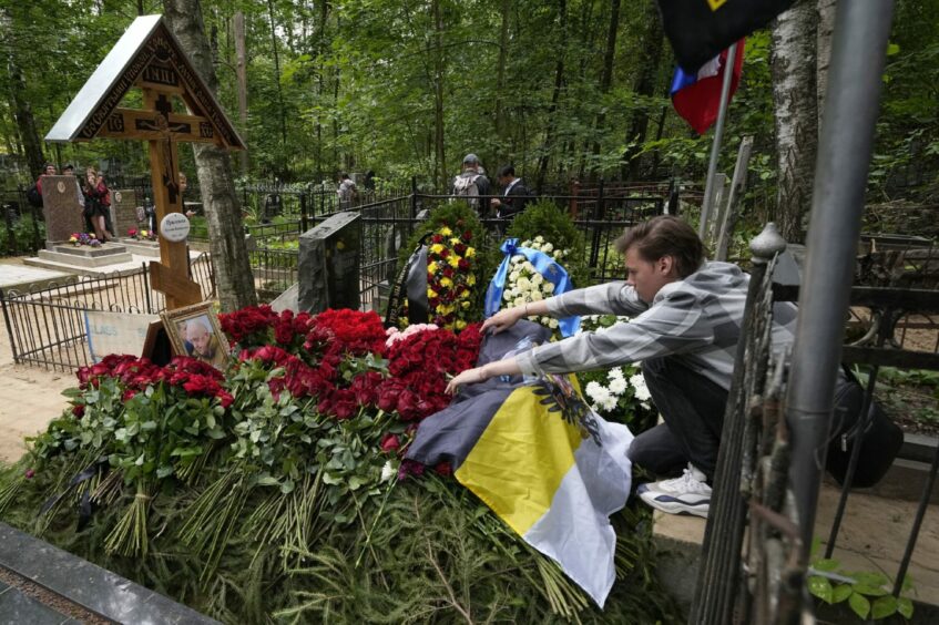 grave of  Yevgeny Prigozhin,