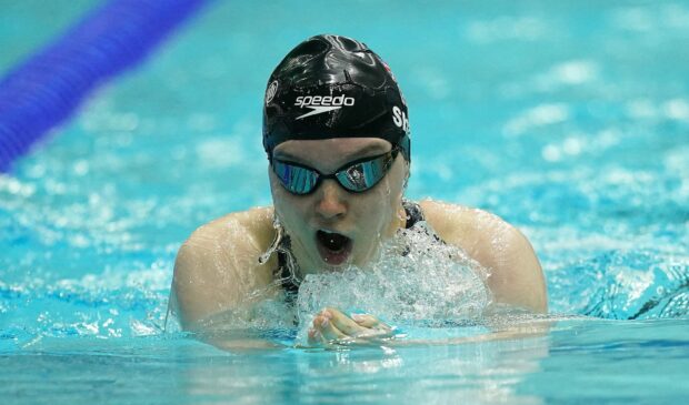 Great Britain's Toni Shaw in action during the Women's 200m SM9 Individual Medley heat 2, on day two of the 2023 Para Swimming World Championships at the Manchester Aquatics Centre, Manchester. Picture date: Tuesday August 1, 2023. PA Photo. See PA story SWIMMING Manchester. Photo credit should read: Martin Rickett/PA Wire. 

RESTRICTIONS: Use subject to restrictions. Editorial use only, no commercial use without prior consent from rights holder.