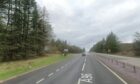 The A96 runs through the Tyrebagger Forest which was badly hit by Storm Arwen. Image: Google Maps.