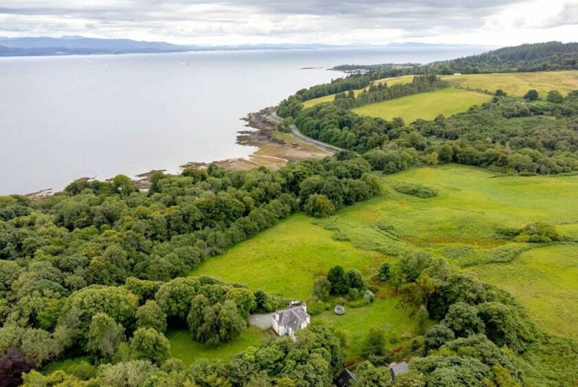 Shows land of former Macdonald clan estate 