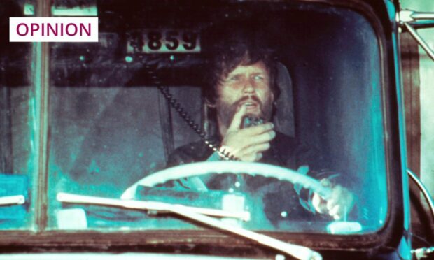 Actor Kris Kristofferson stars as trucker Martin 'Rubber Duck' Penwald in 1978 film Convoy (Image: Moviestore/Shutterstock)