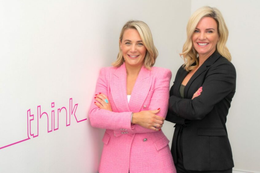 Leigh-Ann Rogie with ThinkPR's owner and CEO, Annabel Sall.