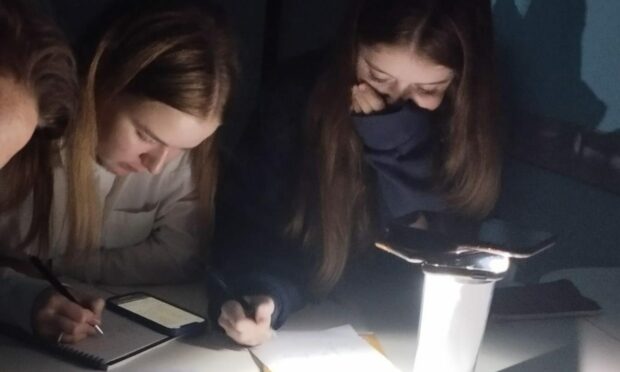 Ukrainian students are often hit by power blackouts