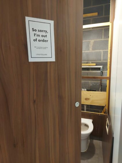 The Union Square toilets were found in a state of disrepair last week. Image: Supplied