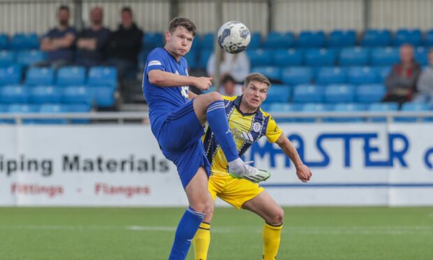 Cameron Stewart in action for Cove Rangers against Queen of the South