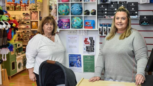 Pam and Gemma Stewart are the new owners of Daisy Tree Baby Boutique. Image: Darrell Benns/DC Thomson