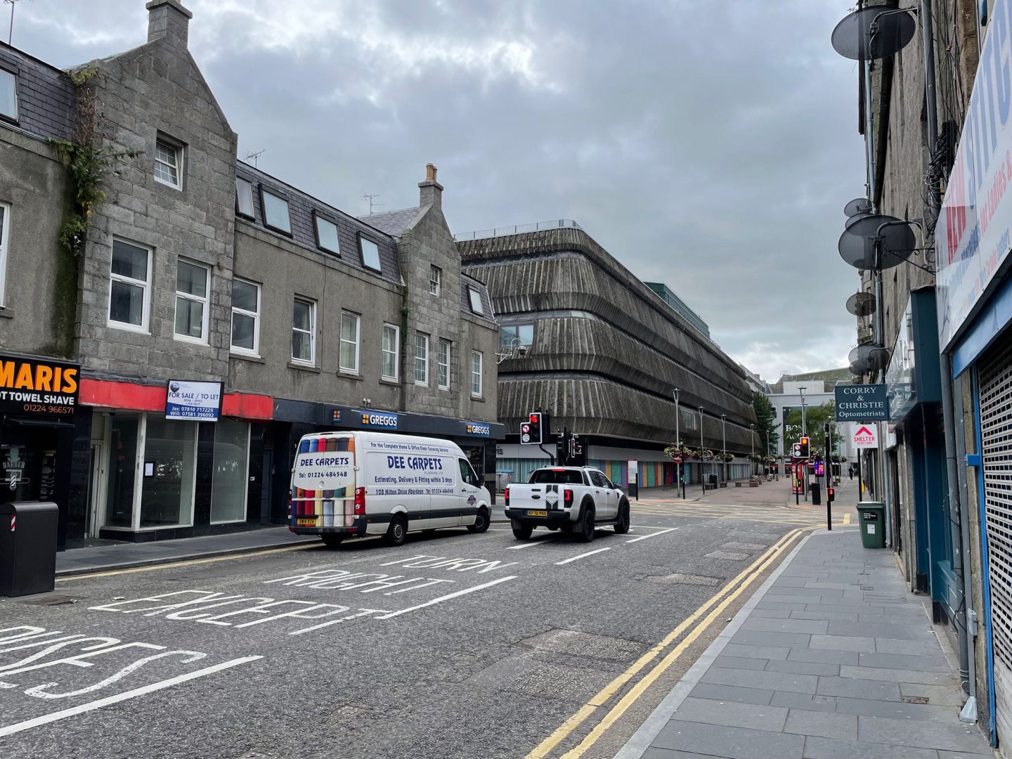 This section of George Street could be closed off to motors. Image: Ben Hendry/DC Thomson