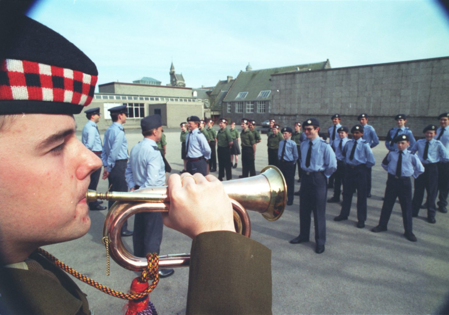 Aberdeen Grammar School's Combined Cadet Force in 1995.