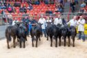 A strong line-up of prize winners pictured before the sale starts.