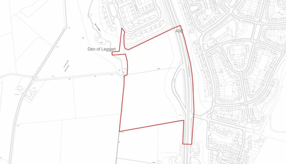 Comer Property Group is looking to build up to 150 homes at the Leggart Brae - or Royal Devenick Park - site on the edge of Aberdeen. Image: Comer Property Group/Cavendish Consulting