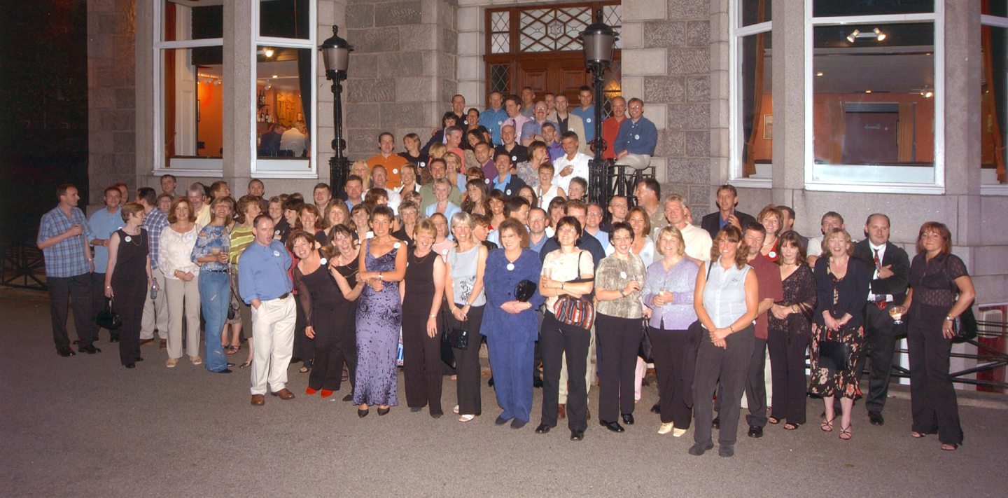 The class of '74 turned 40 in 2002 and enjoyed a reunion at the Aberdeen Grammar Former Pupil Club in Queens Road.