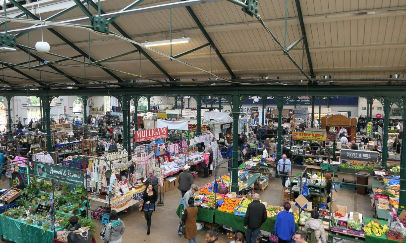The interior of St George's market