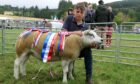 Roy and Gillian Adams won the sheep inter-breed with their home-bred Texel gimmer.