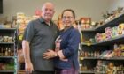 Ian McDonald and his wife Jiap in their Turriff store. Image: Jiap's Thai Asian Restaurant