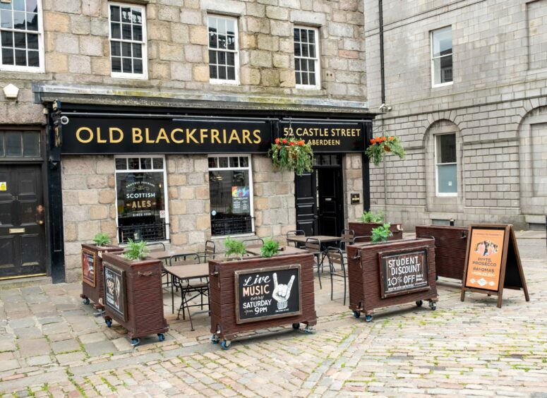 The outside of Old Blackfriars in Aberdeen. 
