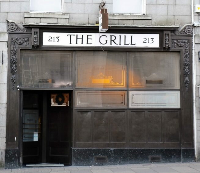 Exterior of The Grill restaurant in Aberdeen, which dates back to 1870.
