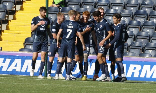 Ross County celebrate the victory over Kilmarnock. Image: Shutterstock