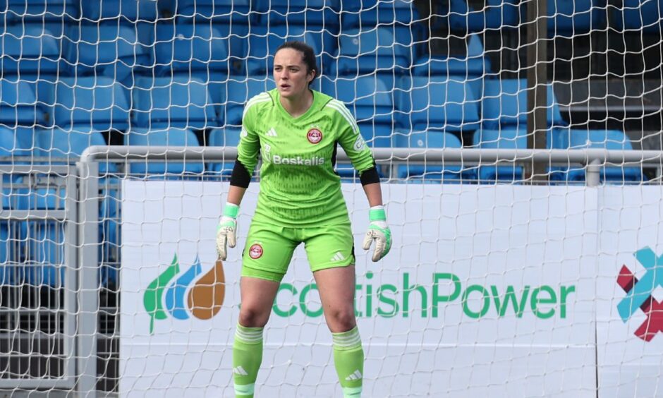 Aberdeen Women goalkeeper Faye Kirby. 