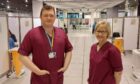 NHS Grampian and other health boards are already vaccinating people. Pictured, Stephen Main, lead nurse for immunisation, Aberdeen City, and Pauline Merchant, clinical lead nurse for the NHS Grampian vaccination programme. Image: NHS Grampian