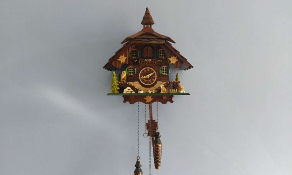 The Swiss cuckoo clock that Seaton lottery winner bought using the prize money.