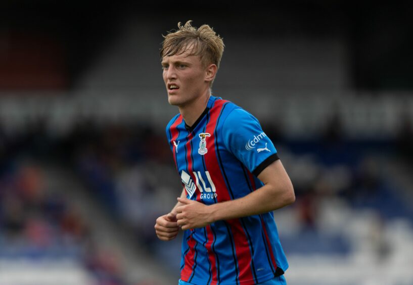 Max Anderson playing for Caley Thistle