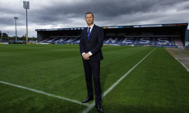 Duncan Ferguson  is unveiled as the new manager of Inverness. Image: SNS Group