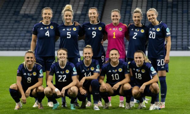 Scotland Women's starting XI for the Nations League match against Belgium at Hampden.