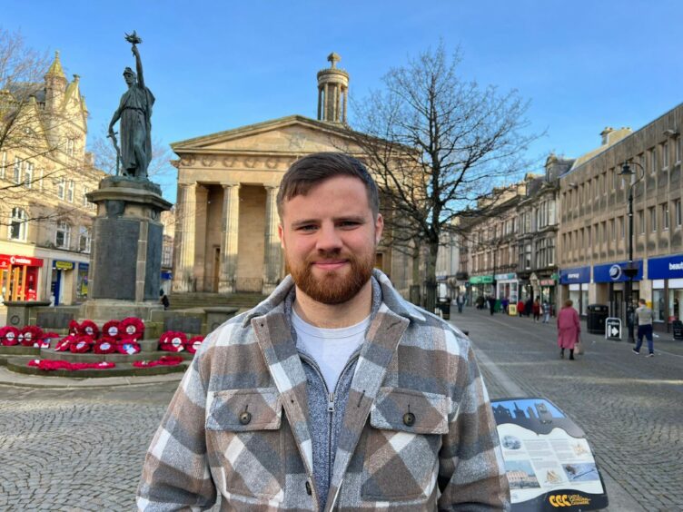 Neil Alexander, who is the running in the Elgin South by-election in Elgin town centre.