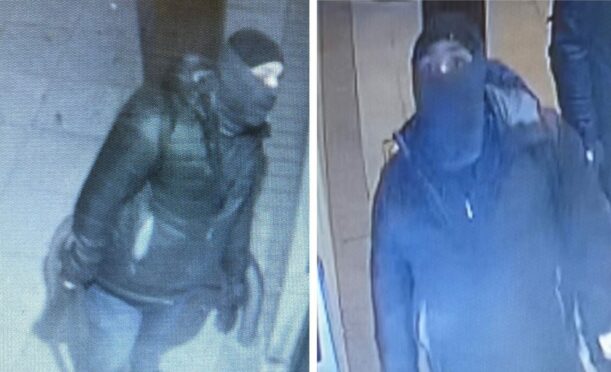 CCTV image of man in jacket and snood.