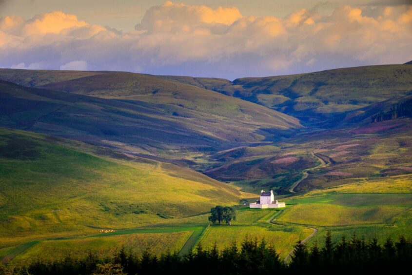 Corgarff Castle, on the edge of Cairngorms National Park.