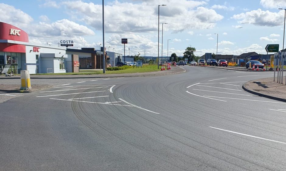 KFC roundabout in Elgin 