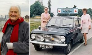 Angela Oatridge, latterly of Burghead, who was Aberdeen's first female driving instructor.