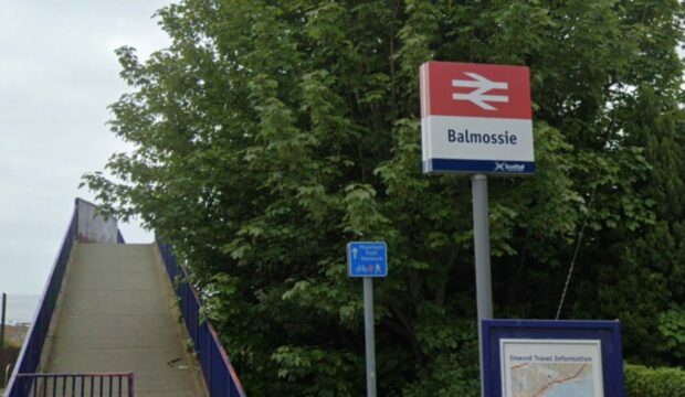 Balmossie Railway Station.