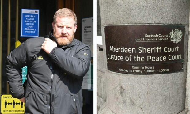 Barry Laing outside Aberdeen Sheriff Court. Image: DC Thomson