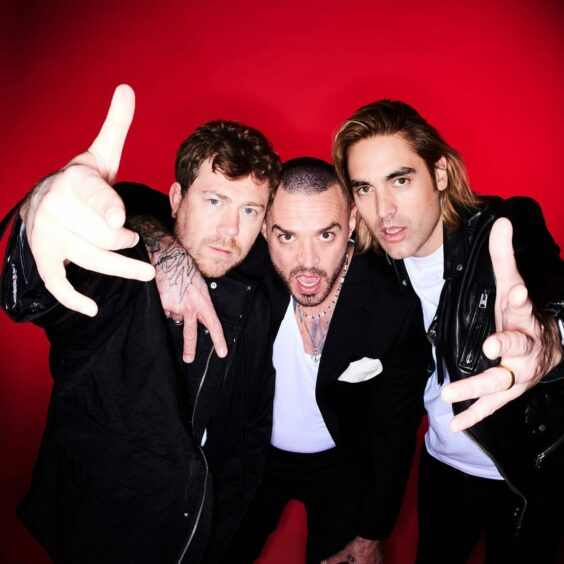 Pop-punk band Busted, who will be performing at Aberdeen's P&J Live on September 19.