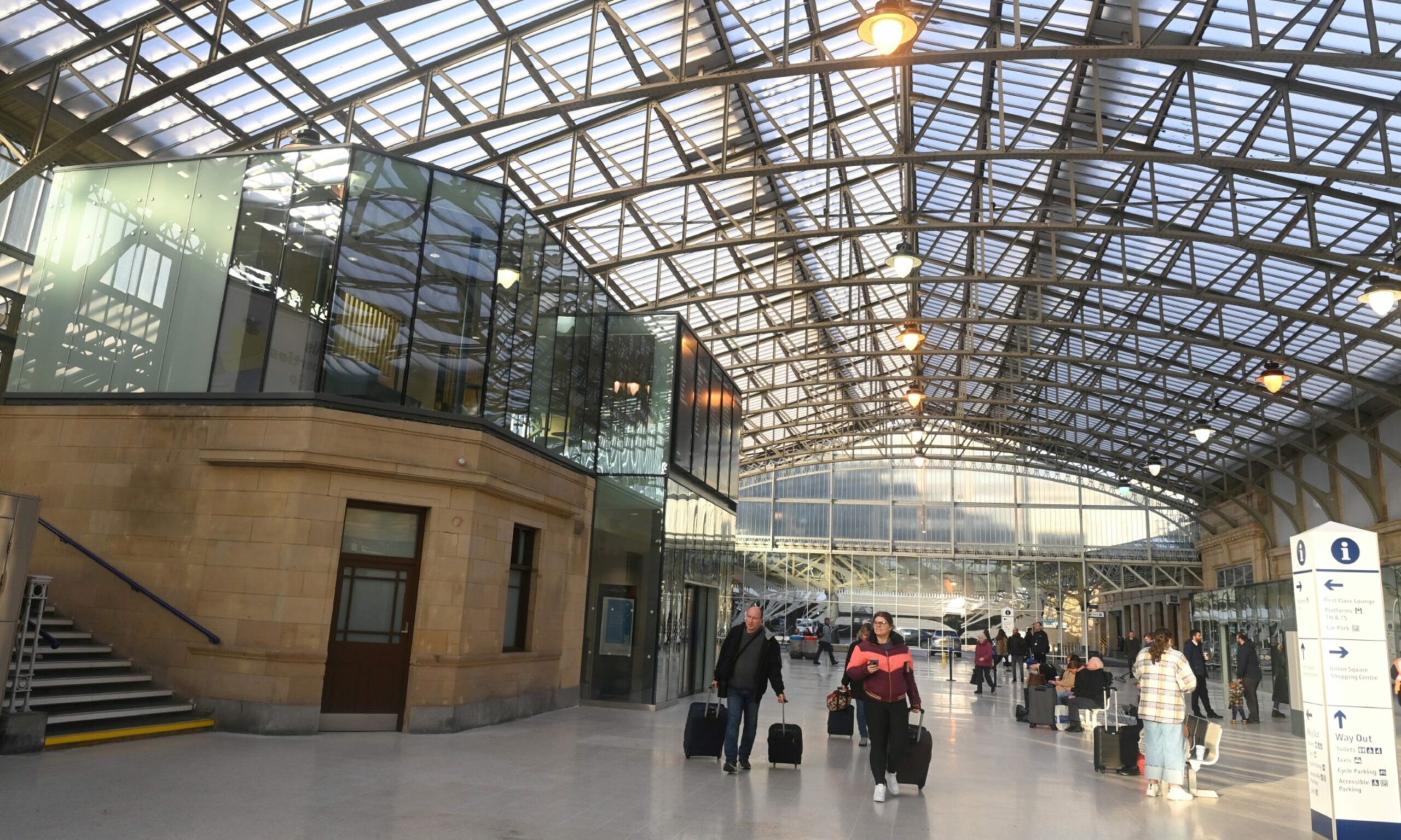 Aberdeen Railway Station underwent an £8m redevelopment.