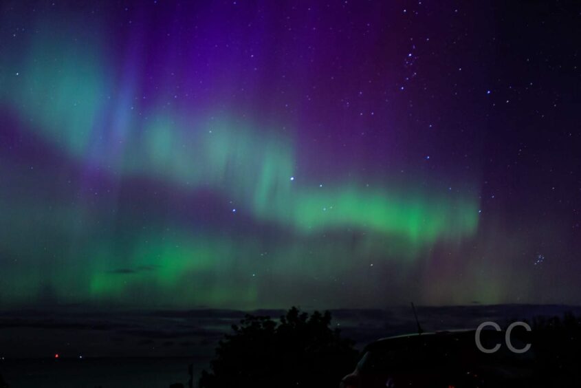 Northern Lights above Lossiemouth