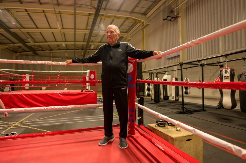 Chris Gibson stepped back into the ring after 55 years.