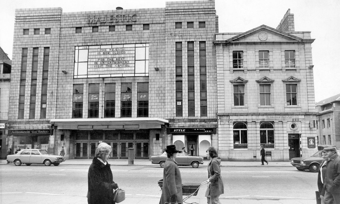 The Majestic Cinema on Union Street in 1974