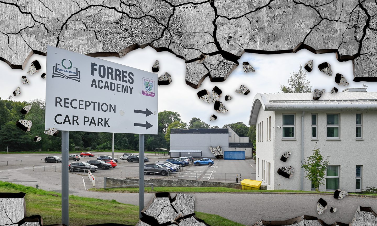 The exterior of Forres Academy